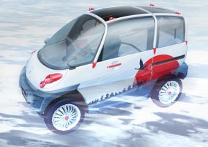 Το Fomm Concept One είναι το μικρότερο 4θέσιο αμφίβιο EV