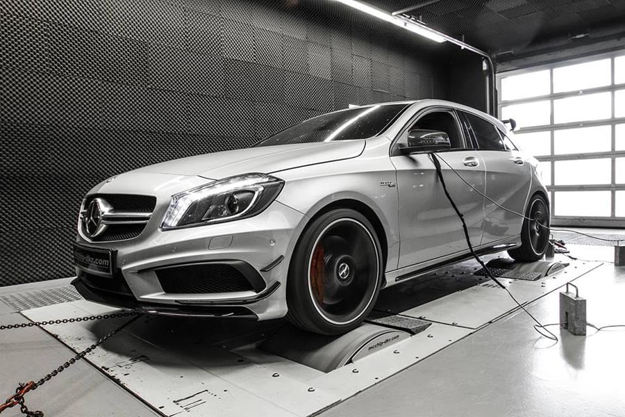 Mercedes A 45 AMG 2.0 Turbo 447PS στο δυναμόμετρο (video)
