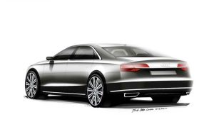 Νέο Audi A8: Τα πρώτα επίσημα σκίτσα