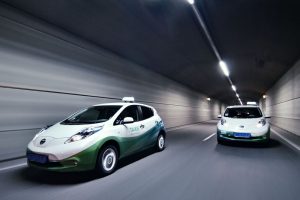 Το Nissan LEAF σε έκδοση ΤΑΧΙ