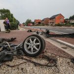 Σώος βγήκε ο οδηγός από κομμένο στα δύο Audi S8