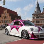 VW Beetle με μάλλινο πλεκτό νικητής καλλιστείων