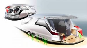 Φουτουριστικό τροχόσπιτο εμπνευσμένο από γιοτ