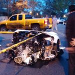 Lamborghini Aventador κόπηκε στα δύο σε πρόσκρουση σε δέντρο