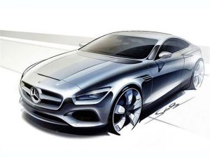 Mercedes S-Class Coupe: Τα πρώτα σκίτσα