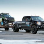Ο Ken Block εν δράση με το όχημα χιονιού Ford F-150 RaptorTrax