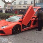 Σφορδή σύγκρουση Lamborghini Aventador με λεωφορείο