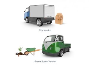 Ρετρό επαγγελματικό ηλεκτρικό εμπνευσμένο από το VW Kombi