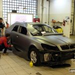 «Μεταμόρφωση» Skoda Octavia5 με ματ μεμβράνη και LED φώτα