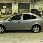 «Μεταμόρφωση» Skoda Octavia5 με ματ μεμβράνη και LED φώτα