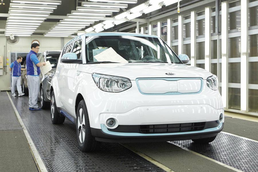 Το πρώτο ηλεκτρικό Kia Soul EV ξεκίνησε να παράγεται στην Κορέα