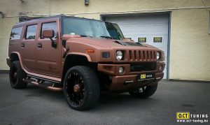 Το απόλυτο εκτός δρόμου Hummer H2 με χάλκινη μεμβράνη