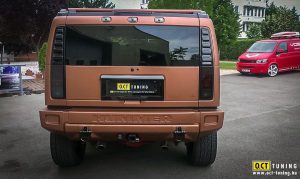 Το απόλυτο εκτός δρόμου Hummer H2 με χάλκινη μεμβράνη