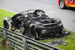 Το νέο Honda NSX τυλίχτηκε στις φλόγες στο Nurburgring