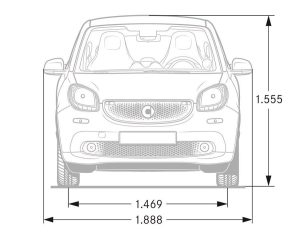 Πόσο πιο μεγάλο είναι το νέο smart fortwo από το παλιό;