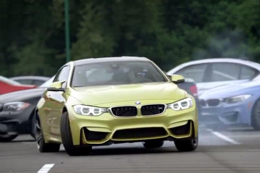 Η BMW M4 ντριφτάρει ανάμεσα σε 54 άλλες BMW M! (video)