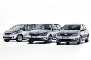 Η νέα Skoda Fabia δίπλα στην παλιά και στην υπόλοιπη γκάμα
