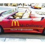 Ferrari F430 Spider για delivery fast food!
