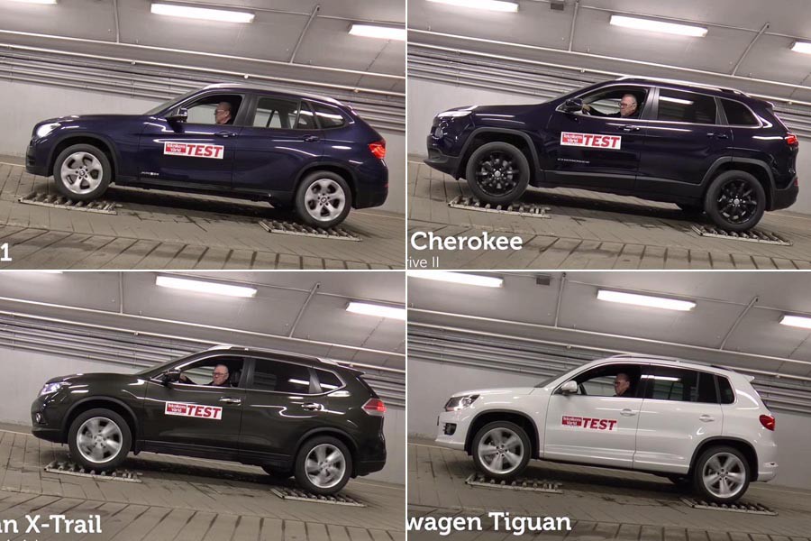 Τεστ τετρακίνησης σε Cherokee, X-Trail, X1 και Tiguan (+video)