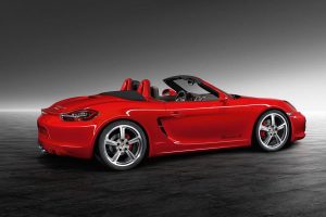 Φλογερή κατακόκκινη Porsche Boxster S ‘Guards Red’
