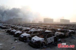 Βιβλική καταστροφή από γιγάντια έκρηξη σε λιμάνι της Κίνας