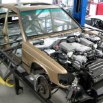 Mercedes 190E με δάπεδο και μηχανικά μέρη από C 63 AMG!