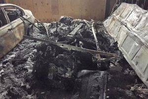 Ό,τι απέμεινε από BMW i3 μετά από πυρκαγιά σε γκαράζ