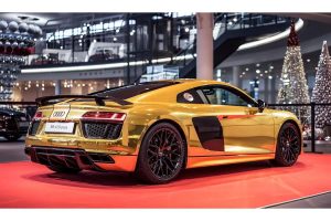 Η Audi δημιούργησε ένα και μοναδικό χρυσό R8 V10 Plus