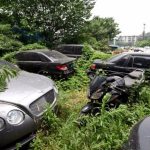 Κατασχεμένα αυτοκίνητα πολυτελείας στο έλεος της φύσης