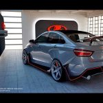 Lada Vesta με δύο τύπους αεροδυναμικού κιτ αμαξώματος