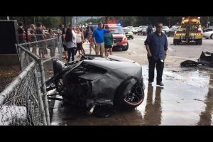 Φρικιαστικό τροχαίο με Lamborghini Huracan