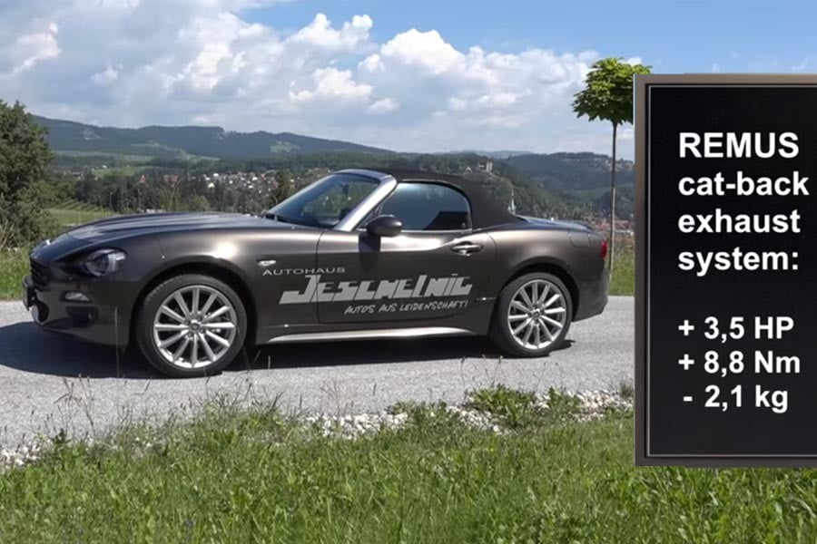 Πιο “αγριεμένο” Fiat 124 Spider με εξάτμιση Remus