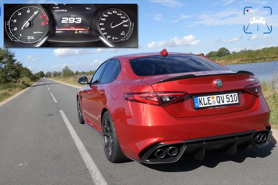 Alfa Romeo Giulia QV αγγίζει τα 300 χλμ./ώρα!