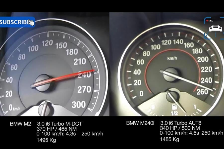 Η BMW M240i Coupe είναι ταχύτερη από τη M2!