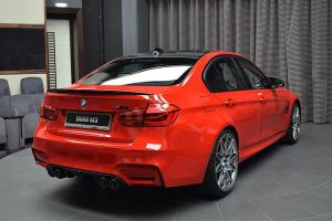 BMW M3 με 450 PS, χρώμα Ferrari Red και carbon body kit