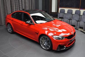 BMW M3 με 450 PS, χρώμα Ferrari Red και carbon body kit