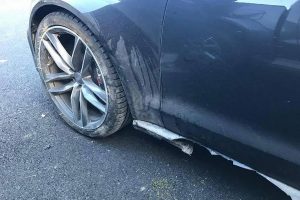 Ο Valentino Rossi τράκαρε το Audi RS6 του (+video)