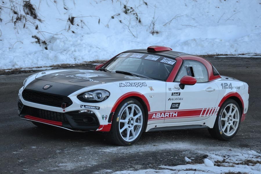 Ντεμπούτο του αγωνιστικού Abarth 124 Spider στο Ράλι του Μόντε Κάρλο