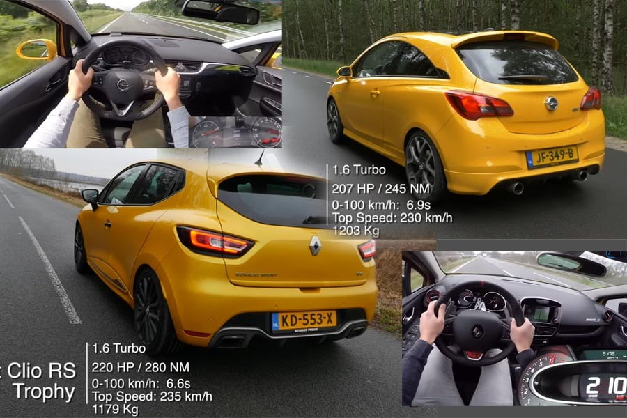 Μονομαχία: Opel Corsa OPC vs Renault Clio RS Trophy
