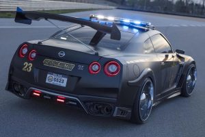 Το τουμπανιασμένο Nissan GT-R της αστυνομίας (+video)