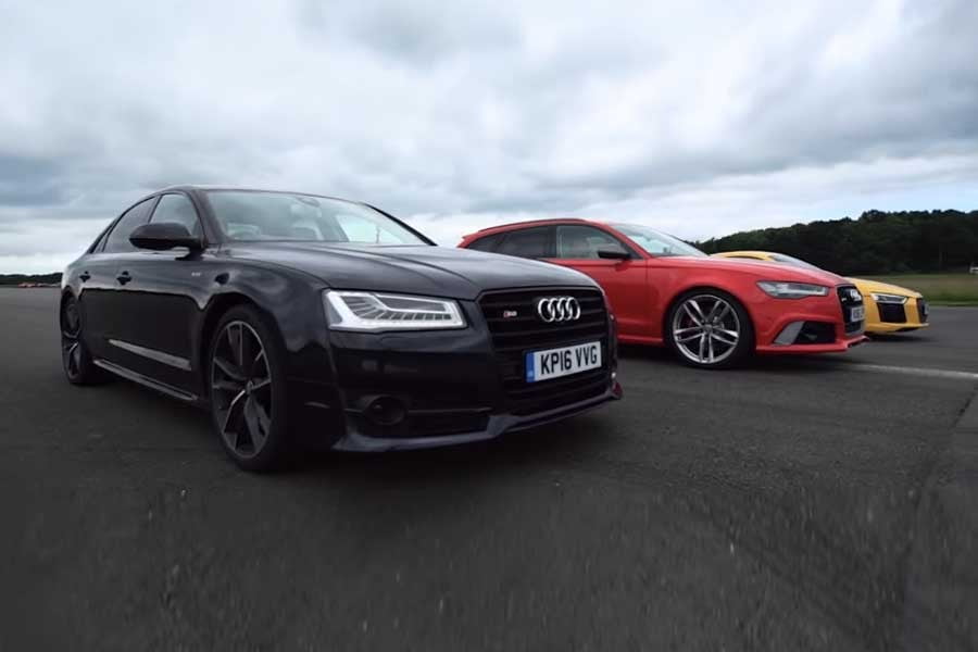 Ο άρχοντας των δαχτυλιδιών:  R8 V10 Plus vs RS6 vs S8 (+video)