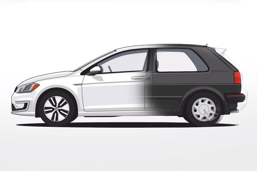 VW Golf: 42 χρόνια εξέλιξης και 7 γενιές σε 1 λεπτό και 30 δλ. (+video)