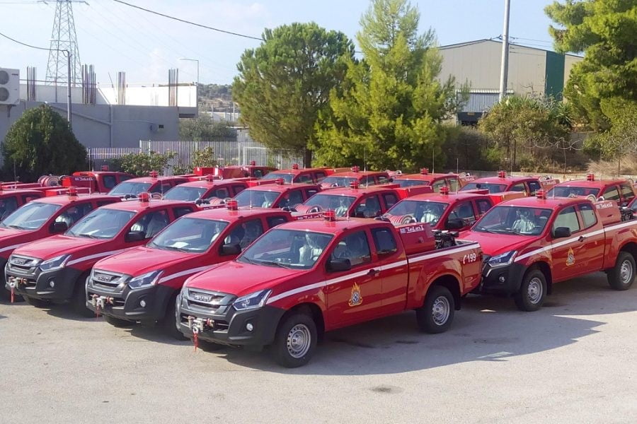 41 Isuzu D-MAX για το Πυροσβεστικό Σώμα