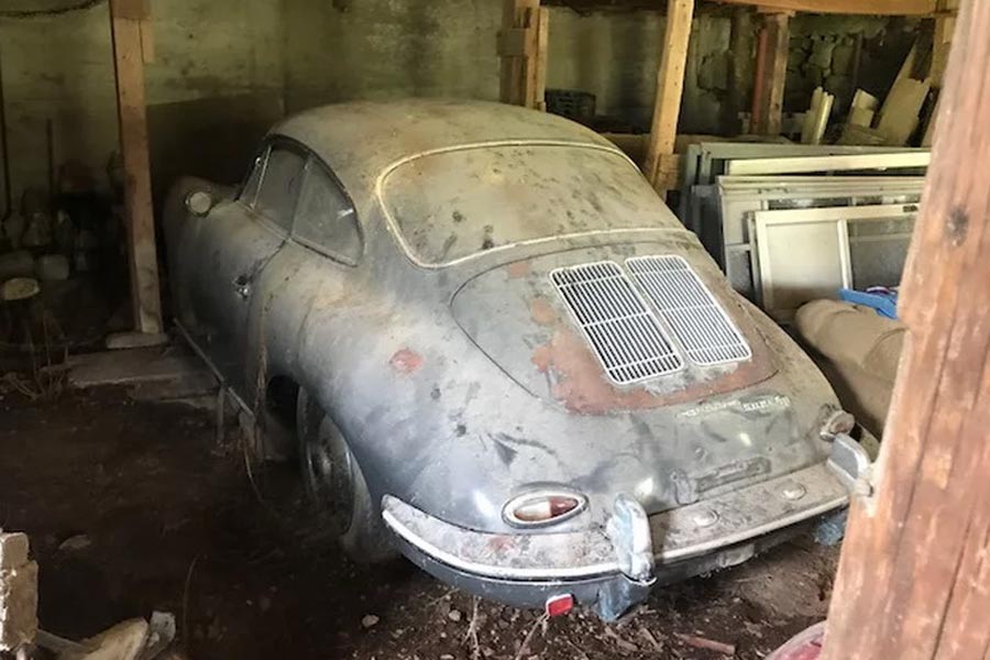 Σπάνια Porsche 356B Super 90 βρέθηκε παρατημένη