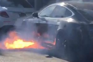 tesla fire