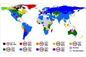 Speed limits worldwide