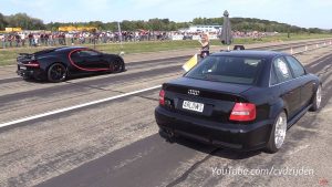 audi a4 vs bugatti chiron
