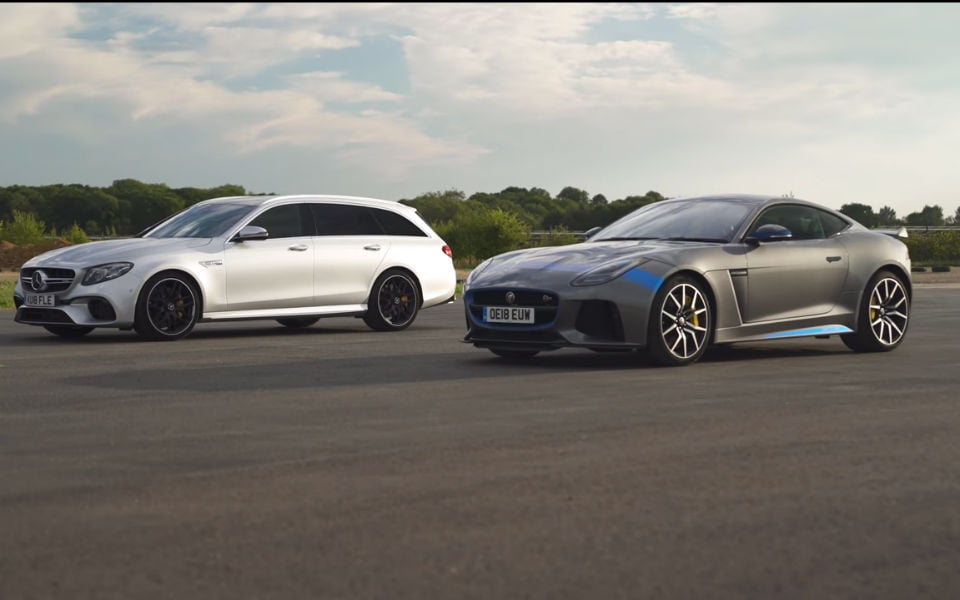 «Κτήνος» Μercedes στέισον βάγκον ή σπορ Jaguar; (+video)