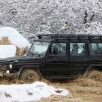 Vier Jahrzehnte G-schichte: Mercedes-Benz G-Klasse: Seit 1979 stilsicher durchs GeländeFour decades of G history: Mercedes-Benz G-Class: mastering terrain with an assured sense of style since 1979