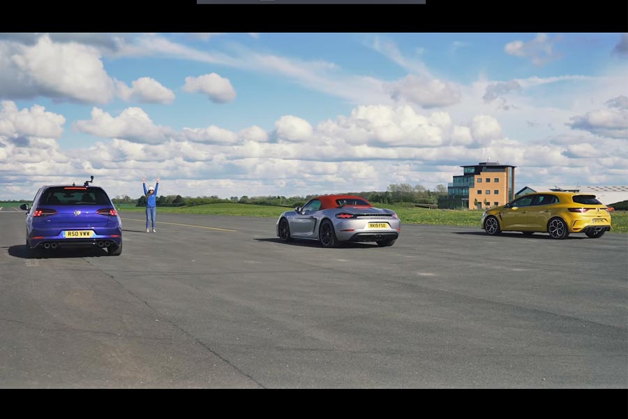 AWD vs RWD vs FWD: Golf R vs Boxster vs Megane R.S.
